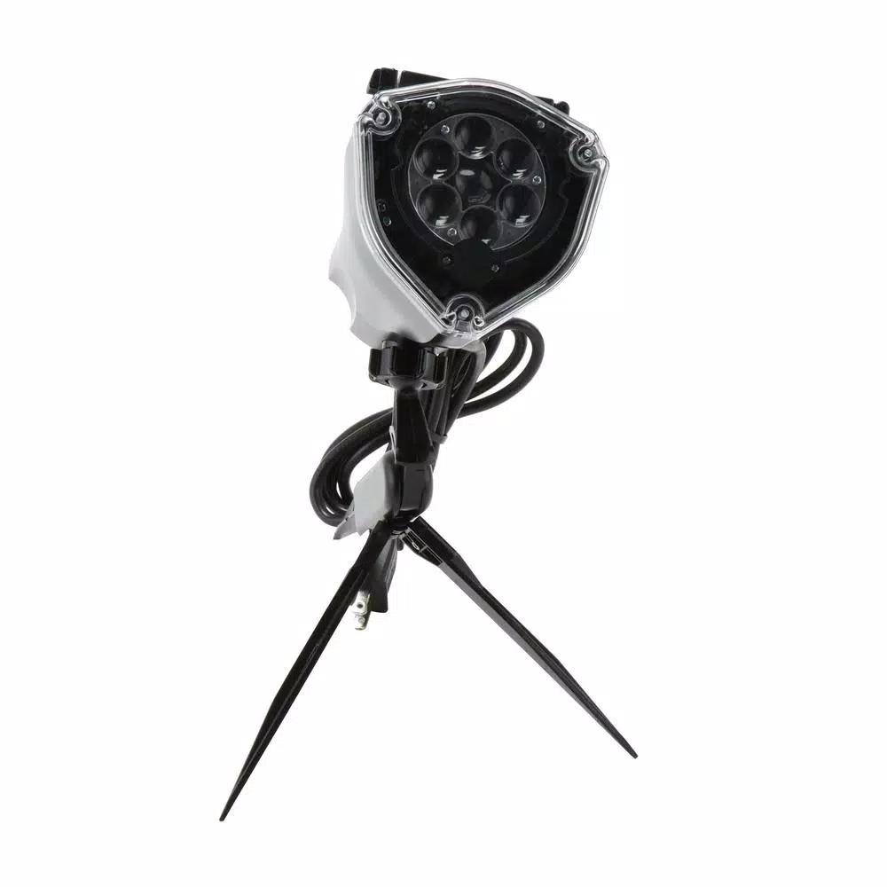 LightShow Multi-Color LED Holiday Projector with 12 Interchangeable Slides - Whirl-A-Motion & Static Projection