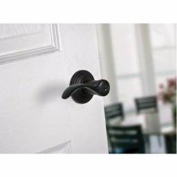 Kwikset Pembroke Venetian Bronze Exterior Entry Door Lever with SmartKey Security thumbnail 2