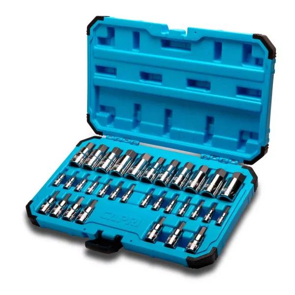 Capri Tools Hex Master Bit Socket Set, 32-Piece SAE and Metric