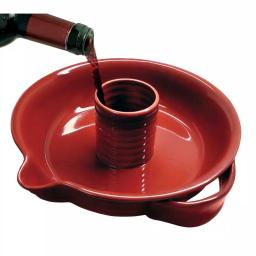 Epicureanist Ceramic Vertical Chicken Roaster - Red thumbnail 3