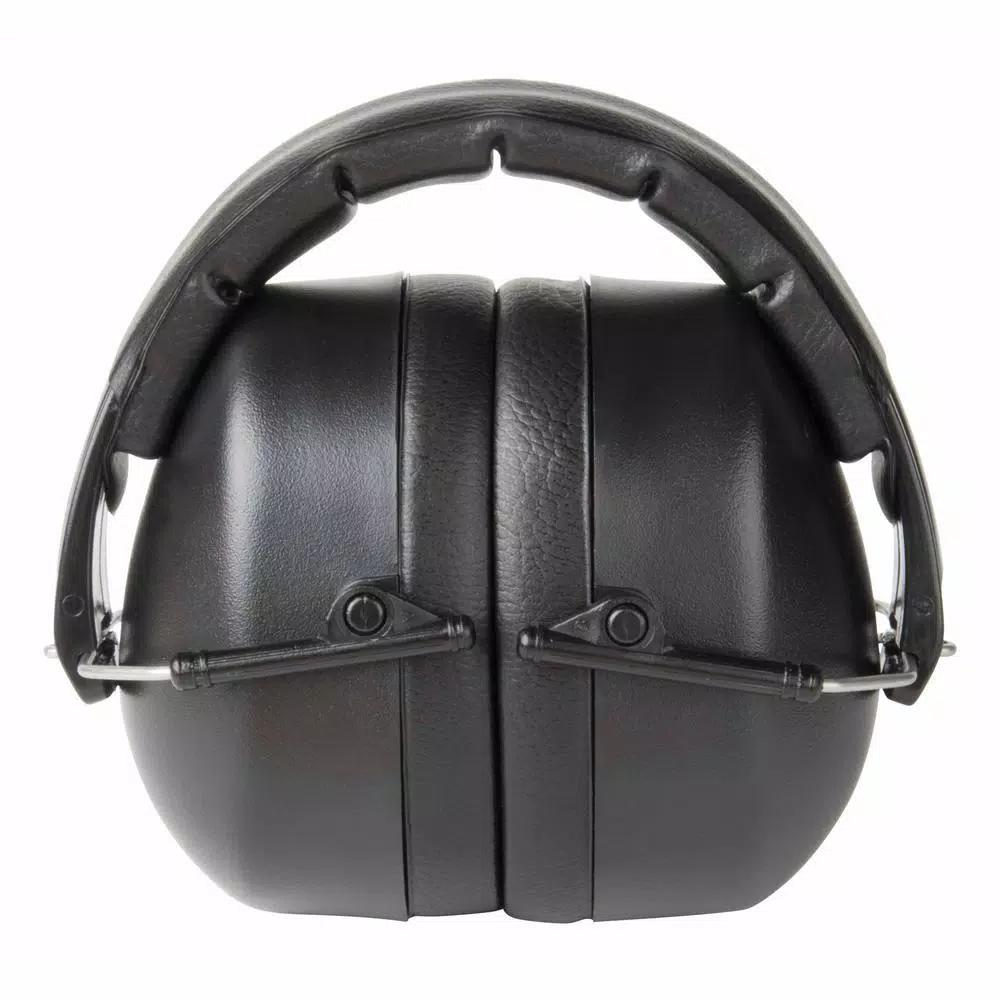 3M Black Folding Earmuffs, Passive Hearing Protection, Case of 5
