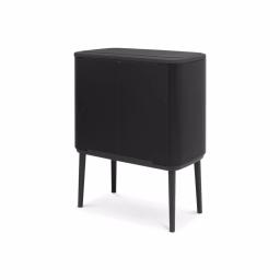 Brabantia Bo Touch 9.5 Gallon Dual Compartment Matte Black Steel Rectangular Touch Top Trash Can thumbnail 5