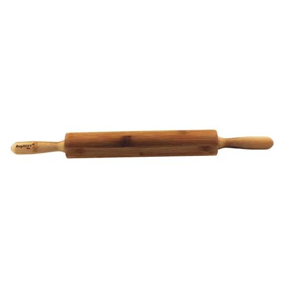 BergHOFF Bamboo Rolling Pin with Grip Handles - Western Style Baking Tool