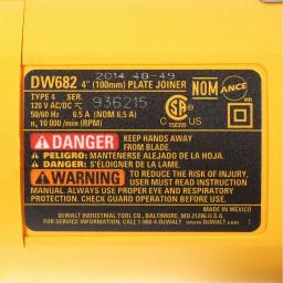 DEWALT 6.5 Amp Heavy Duty Plate Joiner Kit with 10,000 RPM Motor thumbnail 7