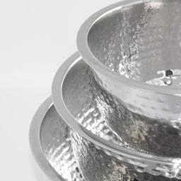 ExcelSteels 5 Qt. Professional Stainless Steel Hammered Mixing Bowl thumbnail 2