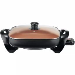 Brentwood Appliances 12 in. Copper Nonstick Electric Skillet, 1300W, 144 sq. in. Cooking Area thumbnail 1