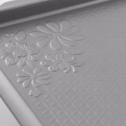 Gibson Home Gibson Country Kitchen 15 in. Embossed Carbon Steel Cookie Sheet, Silver thumbnail 3