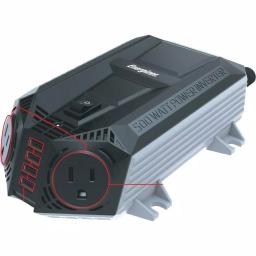 Energizer EN548 500W Power Inverter 12V DC to 120V AC with 4 USB Ports thumbnail 1