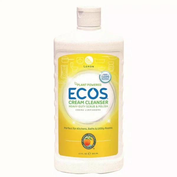 ECOS Creamy Lemon Oil Cleanser - 17 oz. Non-Abrasive Surface Cleaner & Whiteboard Cleaner