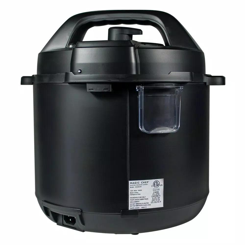 Magic Chef 9-in-1 6 Qt. Matte Black Electric Multi-Cooker with Stainless Steel Interior