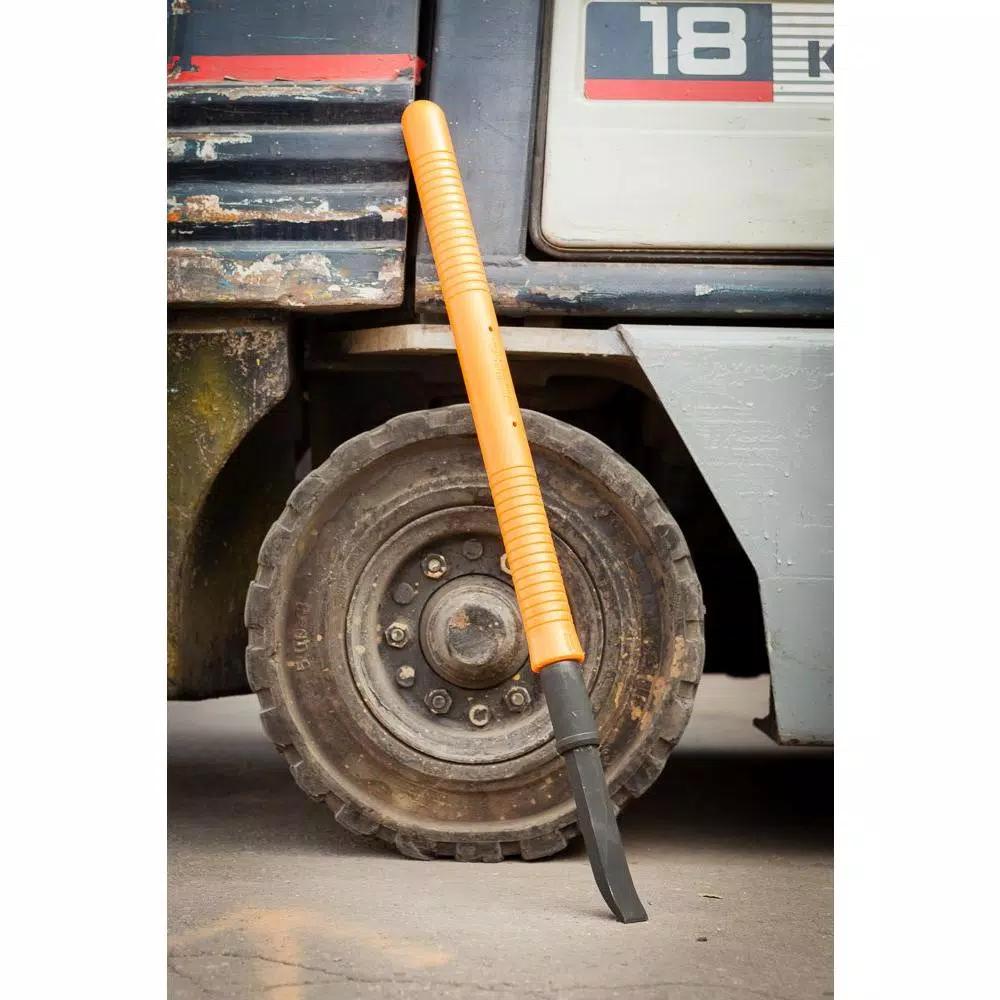 Nupla 30 in. Composite Fiberglass Non-Conductive Pry Bar with Single End and Curved Tip