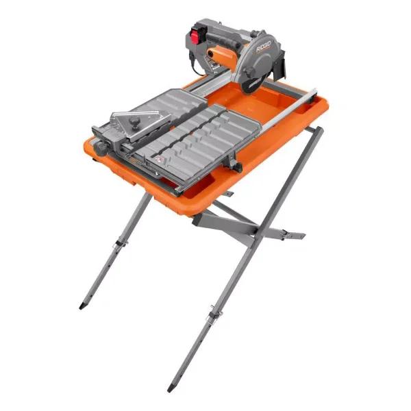 RIDGID 9 Amp 7 in. Corded Wet Tile Saw with Stand