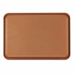 Ayesha Curry Nonstick Cookie Pan Set, 3-Piece Copper Steel Bakeware thumbnail 3