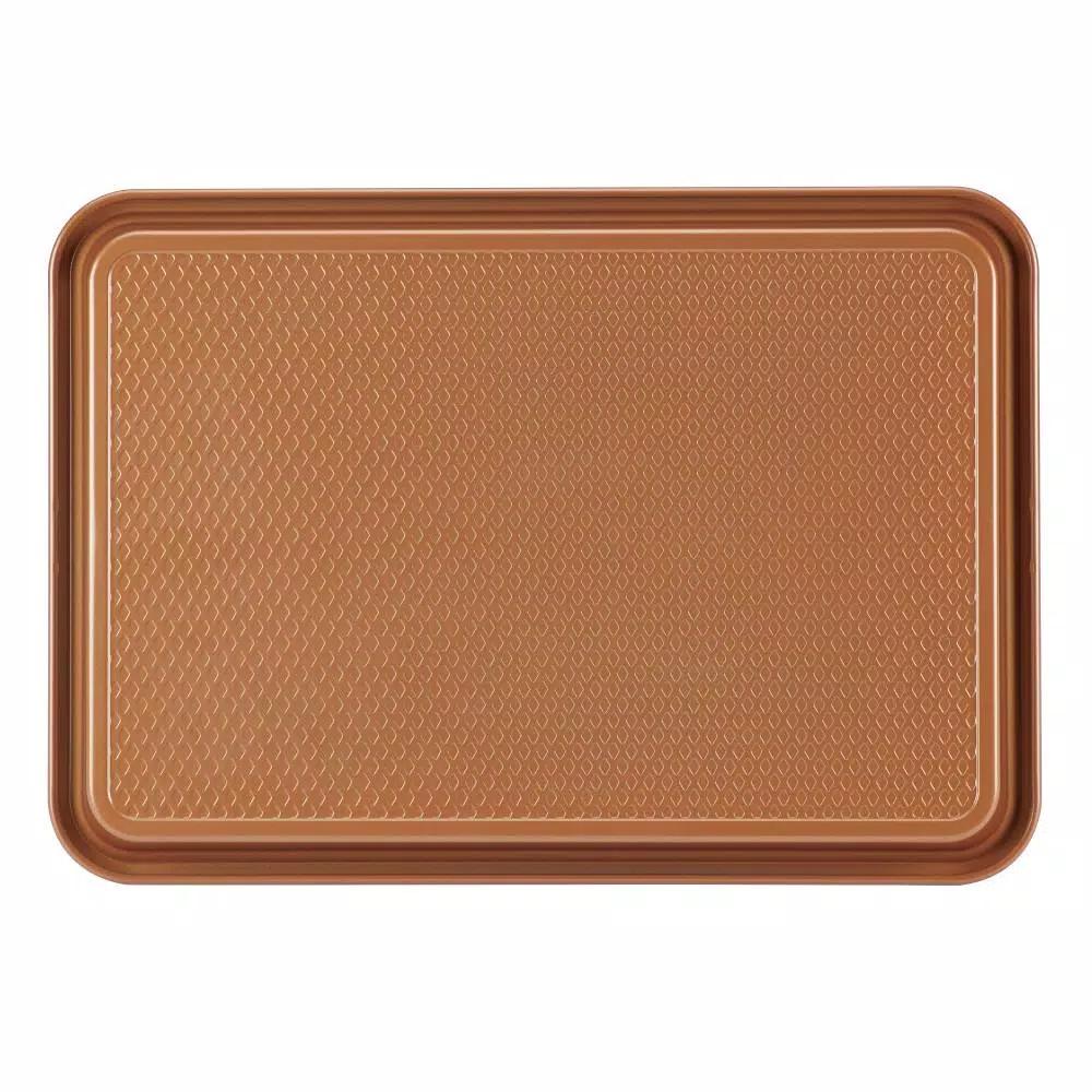 Ayesha Curry Nonstick Cookie Pan Set, 3-Piece Copper Steel Bakeware