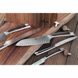 Cangshan N1 Series 6-Piece German Steel Forged Knife Block Set with Acacia Wood Block thumbnail 5
