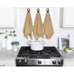 RITZ Hook and Hang Biscotti Woven Cotton Kitchen Towels, Set of 2 thumbnail 3