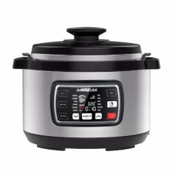GoWISE USA Ovate 9.5 Qt. Stainless Steel Oval Electric Pressure Cooker with 6 Accessories thumbnail 1