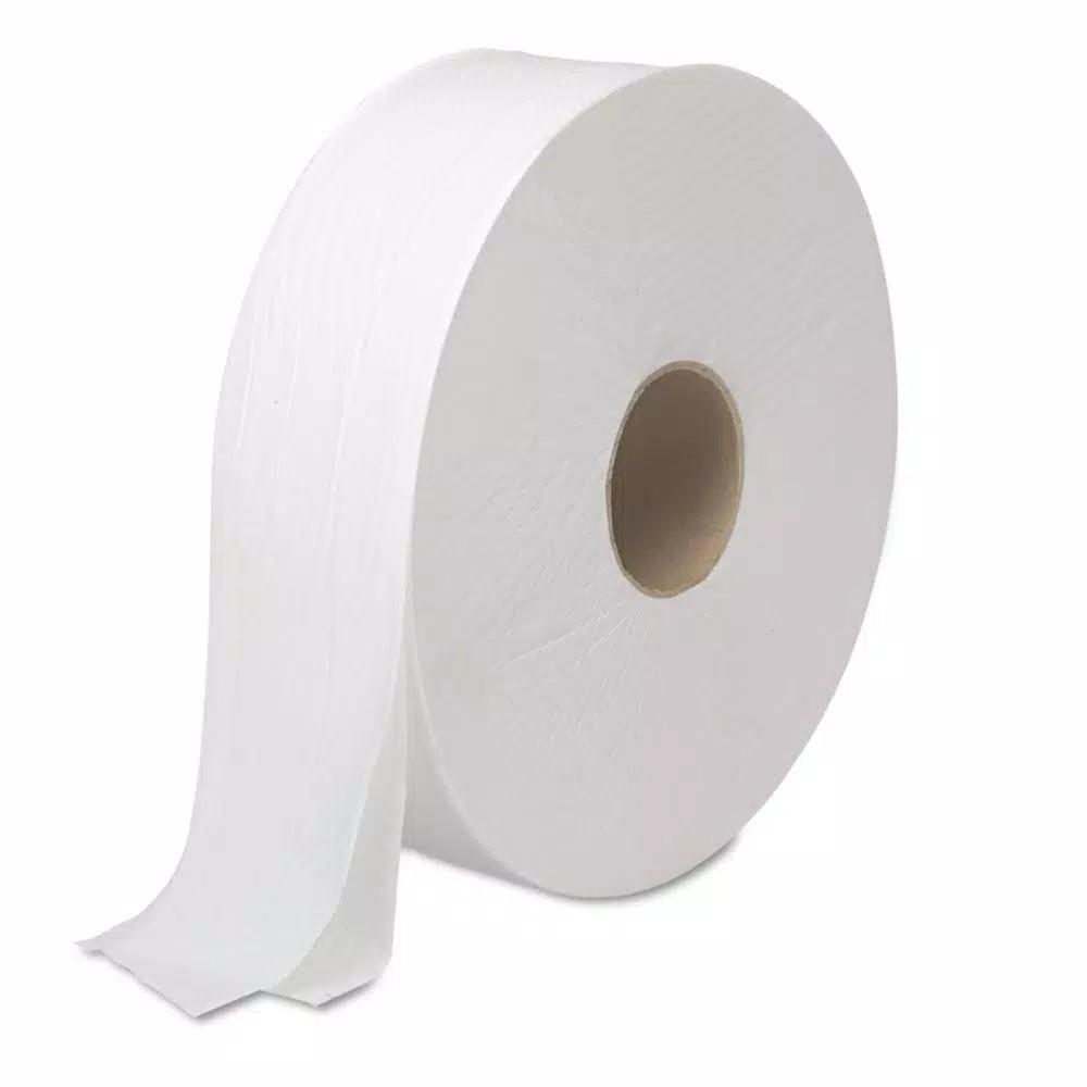 Boardwalk JRT Jumbo 2-Ply White Bath Tissue, 2,000 ft. per Roll (6 Rolls per Carton)