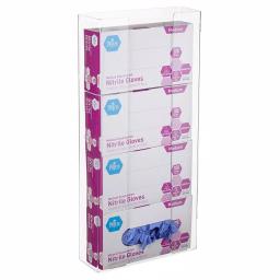 AdirMed Quad Box Capacity Acrylic Glove Dispenser, Clear thumbnail 2