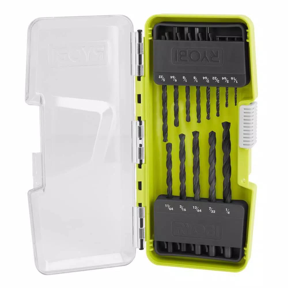 RYOBI 120-Piece Drill and Impact Rated Drive Bit Set with Black Oxide Bits