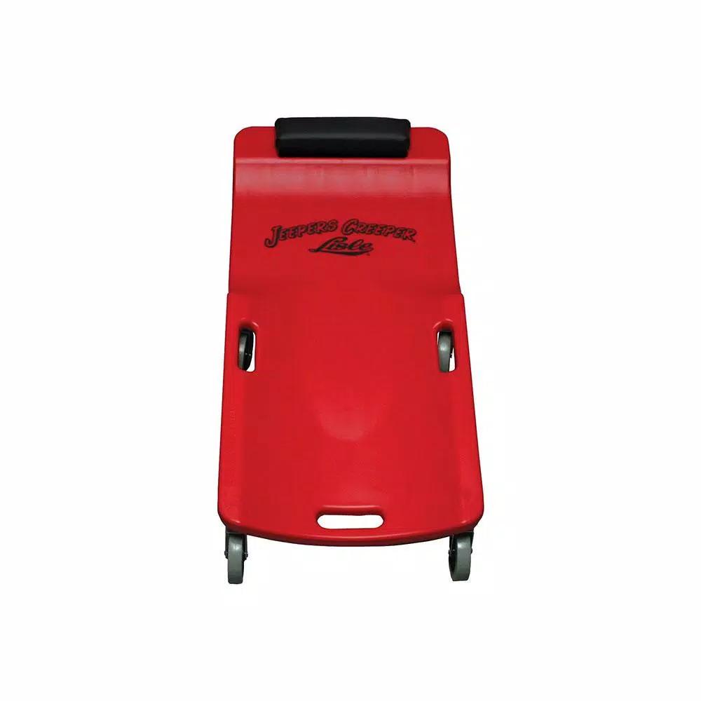 Lisle LIS92102 Low Profile Red Plastic Creeper with 6 Casters