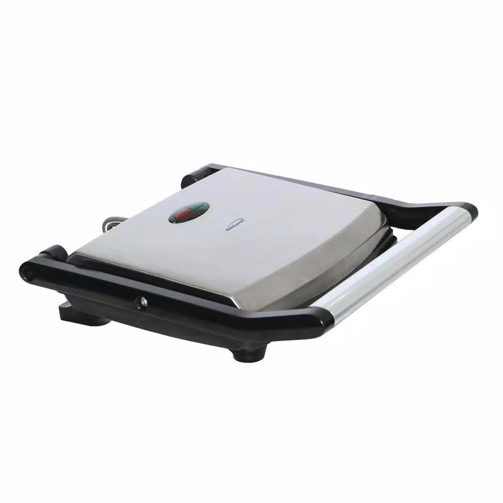 Brentwood Appliances TS-651 1000W Metallic Panini Press and Sandwich Maker