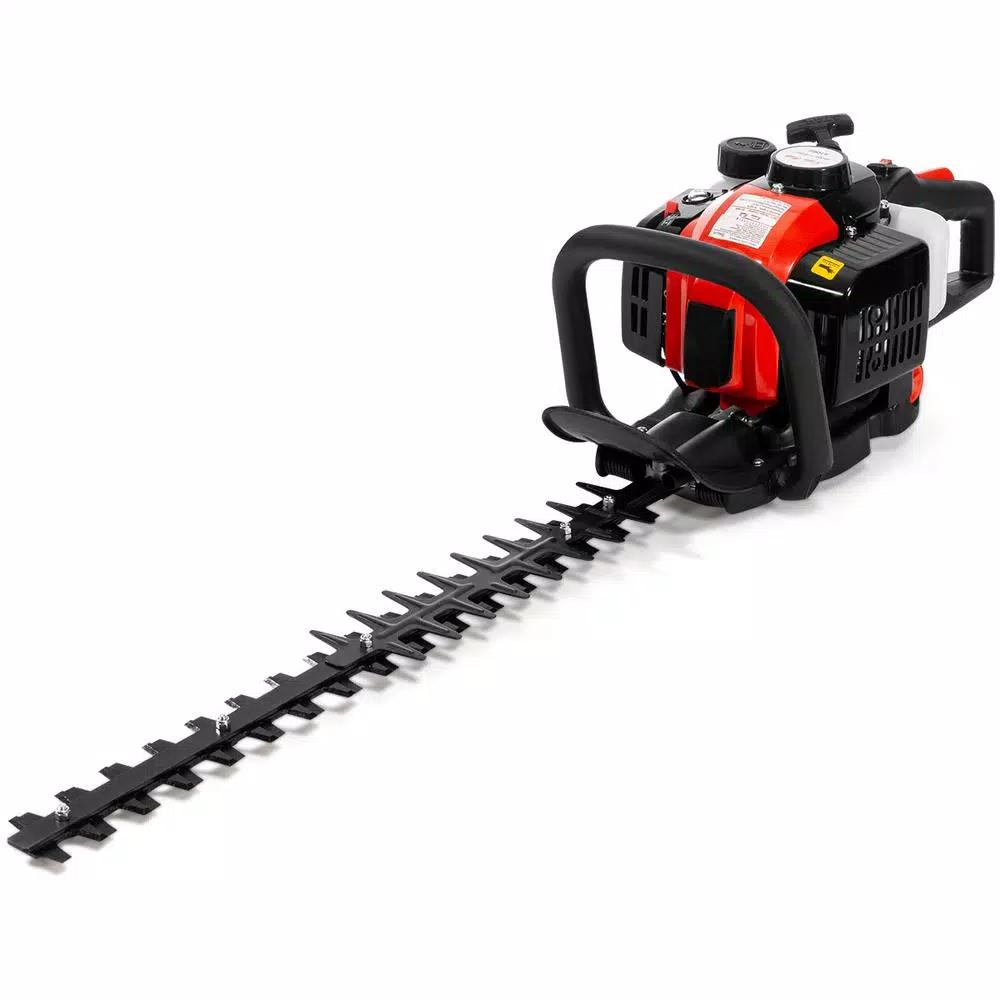 XtremepowerUS 24 in. Gas Powered 2-Stroke Hedge Trimmer, 26 cc Engine