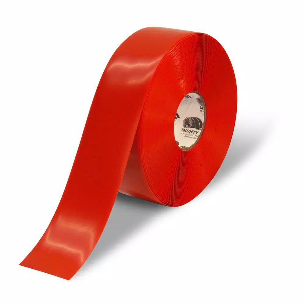 Mighty Line 3 in. Red Heavy-Duty Floor Tape, 100 ft. Roll