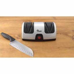Chard 2-Step Electric Knife Sharpener, Silver/Black thumbnail 5