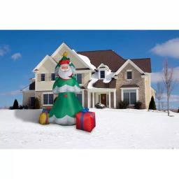 Fraser Hill Farm 20 ft. Christmas Tree Inflatable with Santa and Gifts, Pre-lit Outdoor Holiday Decoration thumbnail 11