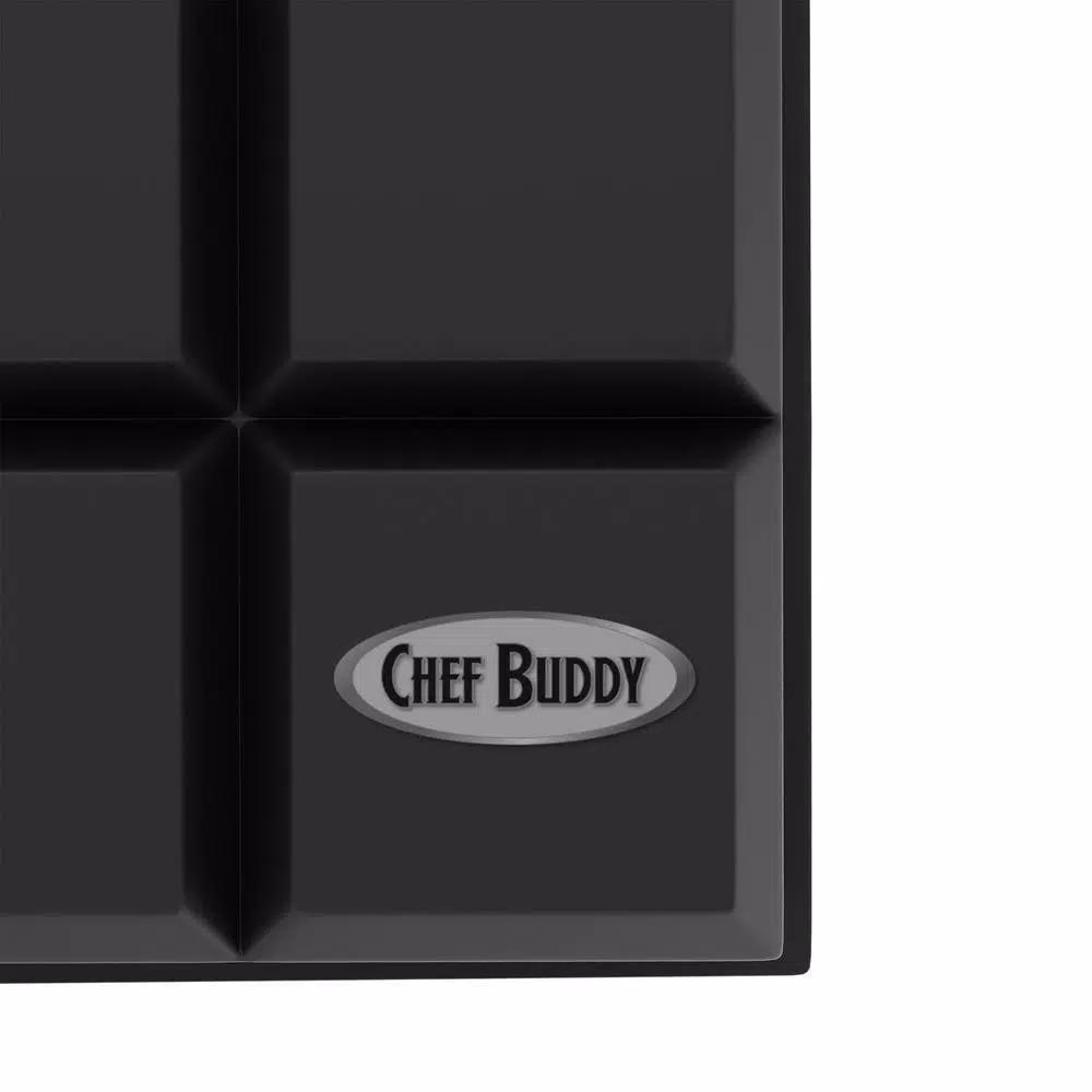 Chef Buddy Silicone Slow Melting Ice Cube Tray 2-Pack - Square and Round Ice Ball Molds