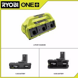 RYOBI 18V ONE+ 6-Port IntelliPort Supercharger Kit with 1.5 Ah and 4.0 Ah Batteries thumbnail 2