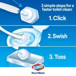 Clorox ToiletWand Disinfecting Toilet Bowl Cleaner Refill Pads, 20-Count thumbnail 3