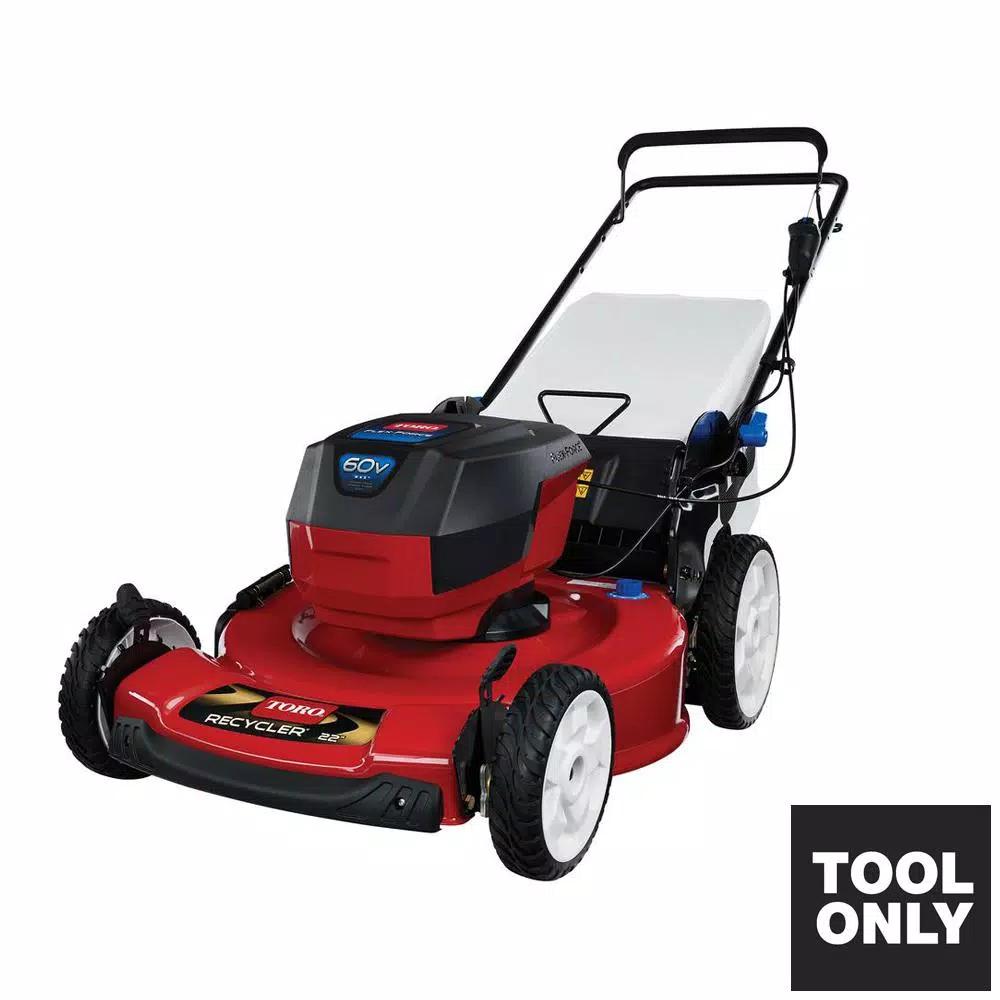 Toro 22 in. Recycler 60V Max Cordless Battery Push Lawn Mower - Tool Only