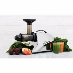Tribest Solostar 4 Cold Press Juicer, 16 fl. oz. Chrome Horizontal Single Auger Juicer thumbnail 5