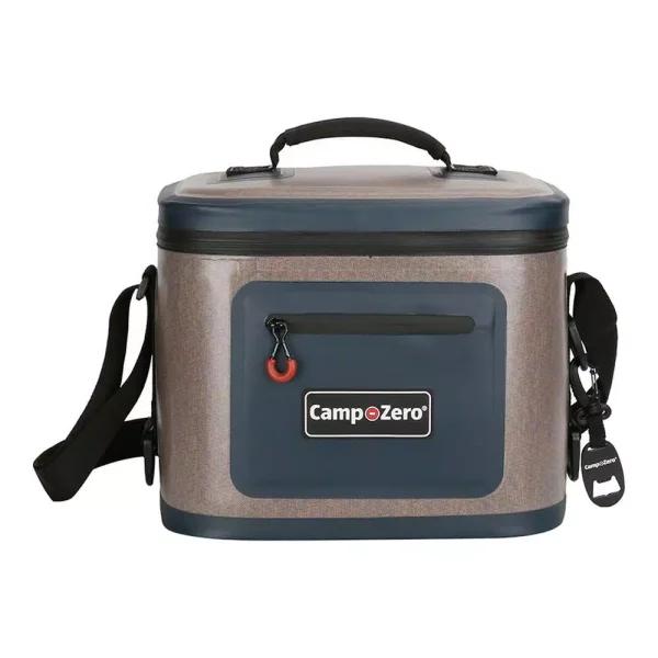Camp-Zero 7.6 Qt. Soft Cooler, 12-Can Capacity, Beige and Blue