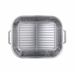 Tramontina Gourmet Prima 7 Qt. Stainless Steel Roasting Pan with Basting Rack thumbnail 2