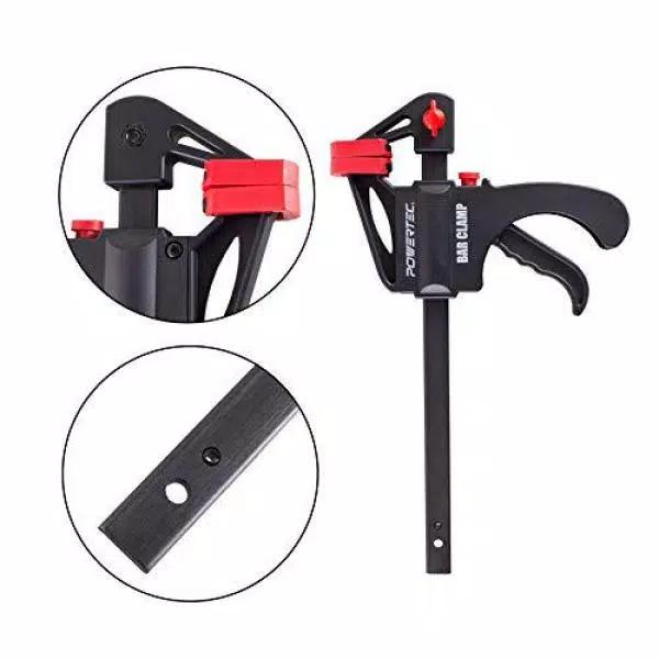 POWERTEC 24 in. Quick Release Ratcheting Bar Clamp and 30 in. Spreader Set, 2-Pack
