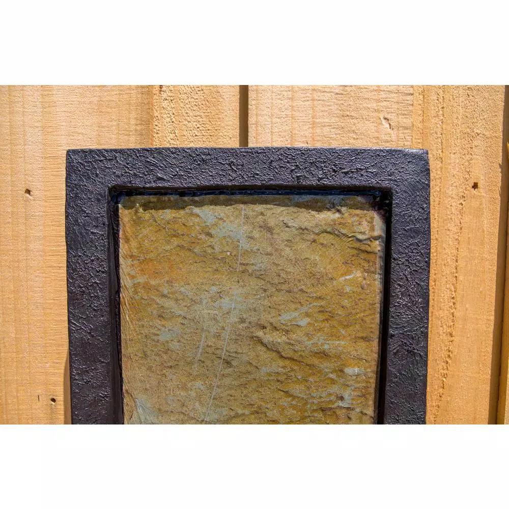 Kenroy Home Triptych Resin and Slate Indoor/Outdoor Wall Fountain, 37 in.