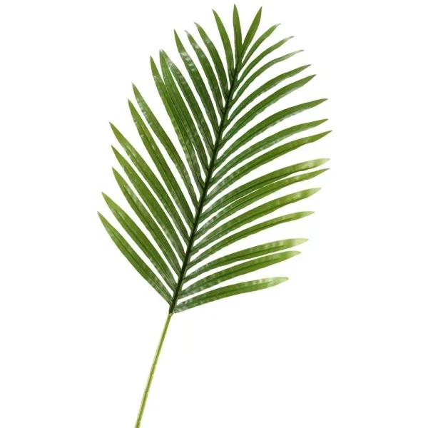 D&W Silks Large Hawaiian Palm Leaf Faux Plant, Set of 3, Green