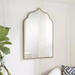 Home Decorators Collection Ornate Arched Gold Antiqued Accent Mirror thumbnail 3
