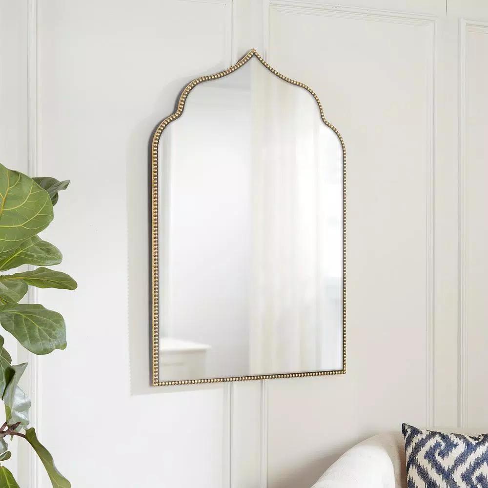 Home Decorators Collection Ornate Arched Gold Antiqued Accent Mirror