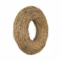3R Studios 22 in. Natural Bamboo Branch Wreath - Brown Coastal Style Round Decor thumbnail 4
