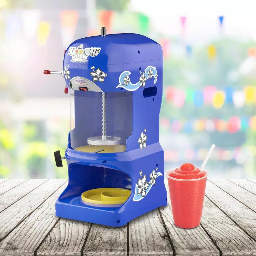 Great Northern Popcorn Ice Cub Shaved Ice Machine, 24 oz. Blue