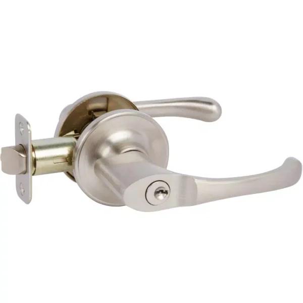 Callan Newport Satin Nickel Keyed Entry Door Lever