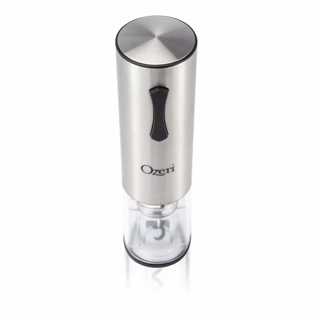 Ozeri Travel Series USB Rechargeable Electric Wine Opener, Cordless with Transparent Shell