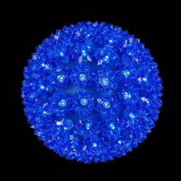 Wintergreen Lighting 7.5 in. Blue LED Starlight Sphere Decorative Light Orb with 120 Mini Lights thumbnail 1