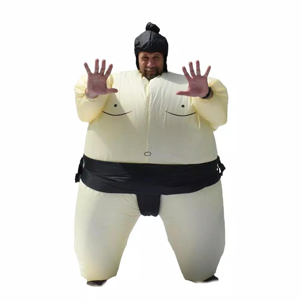 ALEKOs Inflatable Sumo Wrestler Adult Halloween Costume with Headpiece