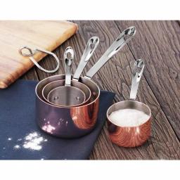Artaste New Star 4-Piece Brass Plated Stainless Steel Measuring Cup Set thumbnail 6