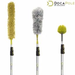 DocaPole High Reach Dusting Kit with 5-12 ft. Extension Pole, Cobweb, Feather & Ceiling Fan Dusters thumbnail 2